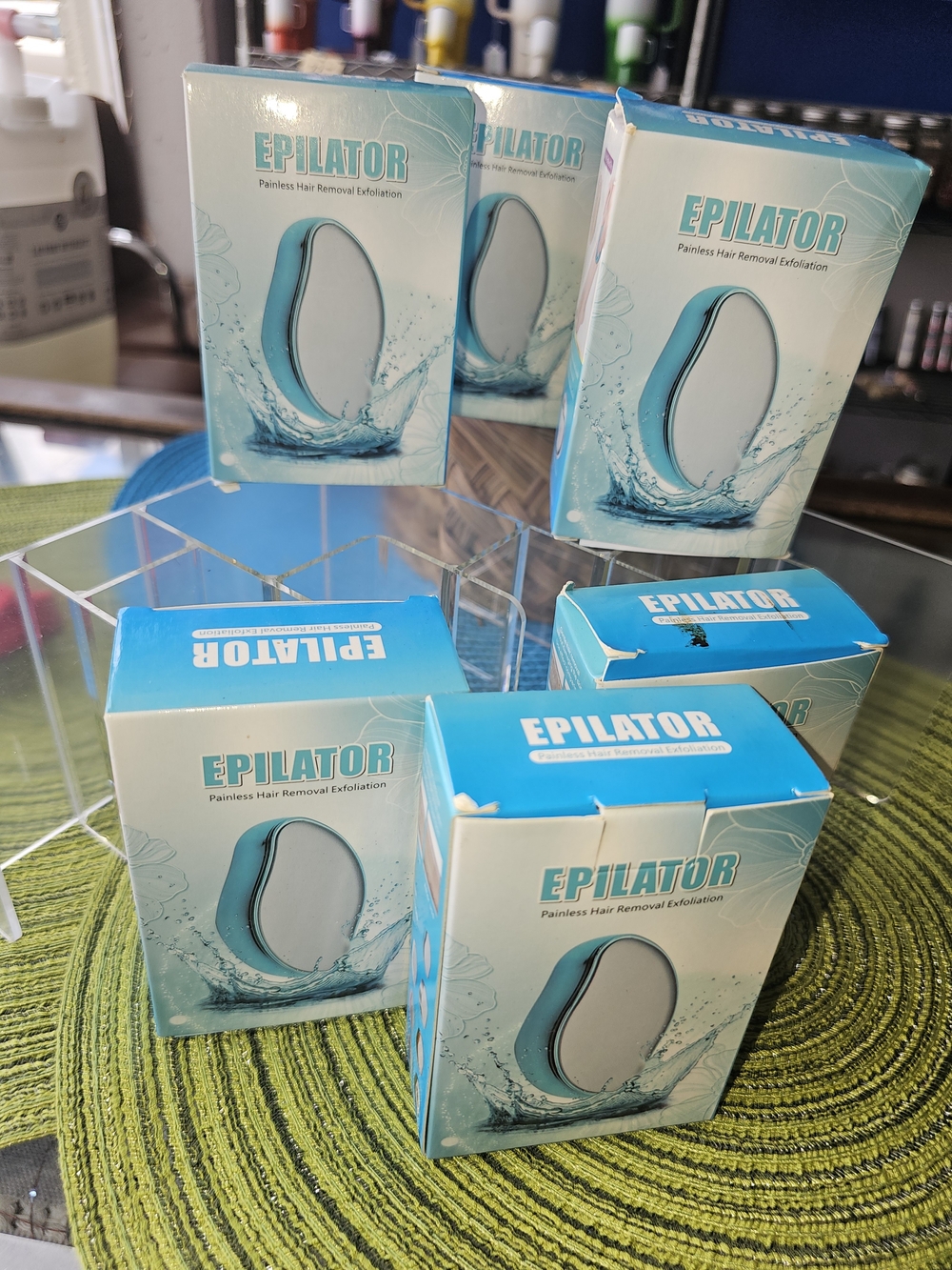 EPILATOR Painless Hair Removal Exfoliation - Aqua White